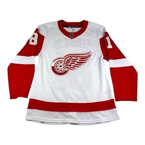 adidas Men's 50 Detroit Red Wings Away PRIMEGREEN Authentic Jersey Kubalik #81